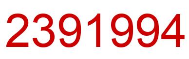 Number 2391994 red image