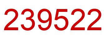 Number 239522 red image