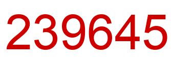 Número 239645 imagen rojo