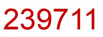 Number 239711 red image
