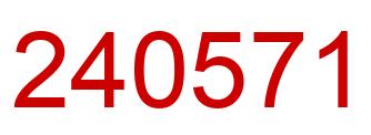Número 240571 imagen rojo