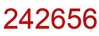 Number 242656 red image