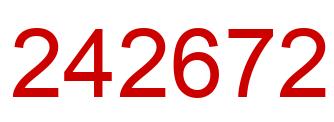 Number 242672 red image