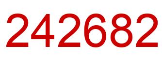 Number 242682 red image