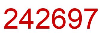 Number 242697 red image
