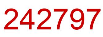 Number 242797 red image