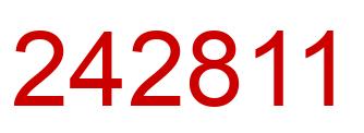 Number 242811 red image