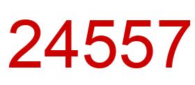 Number 24557 red image
