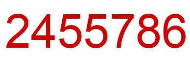 Number 2455786 red image