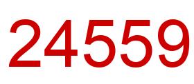 Number 24559 red image