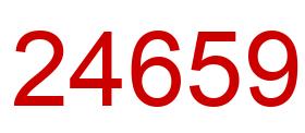 Number 24659 red image