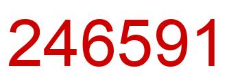Number 246591 red image