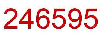 Number 246595 red image