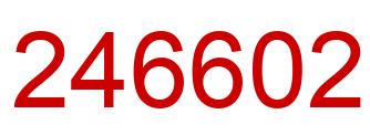 Número 246602 imagen rojo