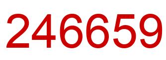 Number 246659 red image