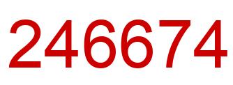Número 246674 imagen rojo