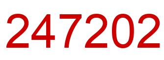 Number 247202 red image