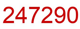 Number 247290 red image