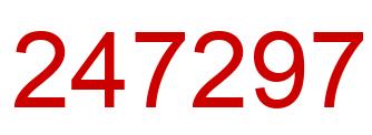 Number 247297 red image