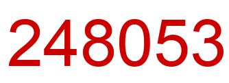 Number 248053 red image