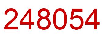 Number 248054 red image