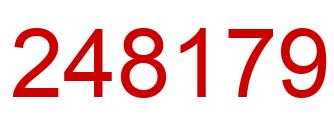 Number 248179 red image