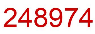 Number 248974 red image