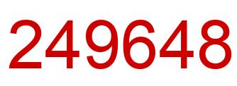 Number 249648 red image