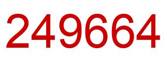 Number 249664 red image