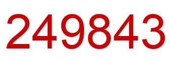 Number 249843 red image