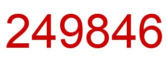 Number 249846 red image