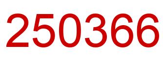 Number 250366 red image