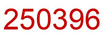 Number 250396 red image