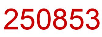 Número 250853 imagen rojo