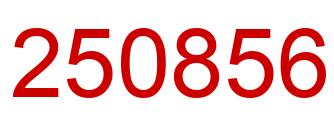 Número 250856 imagen rojo