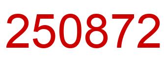 Número 250872 imagen rojo