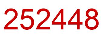 Number 252448 red image