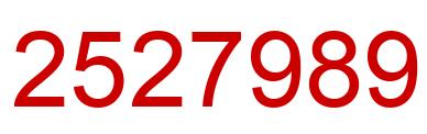 Número 2527989 imagen rojo