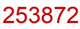 Number 253872 red image