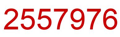 Number 2557976 red image