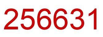 Number 256631 red image
