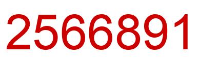 Number 2566891 red image