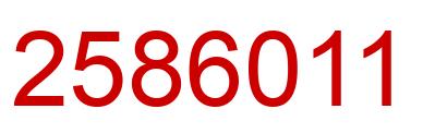 Number 2586011 red image
