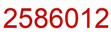 Number 2586012 red image