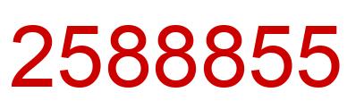 Number 2588855 red image