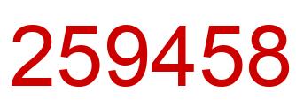 Número 259458 imagen rojo