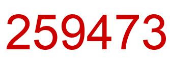 Número 259473 imagen rojo