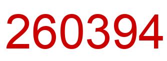 Número 260394 imagen rojo