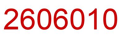Número 2606010 imagen rojo