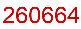 Number 260664 red image